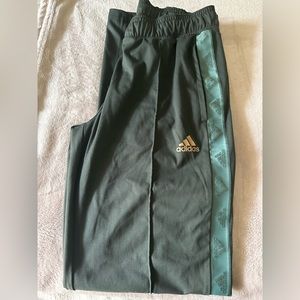 NWOT adidas green track pants
